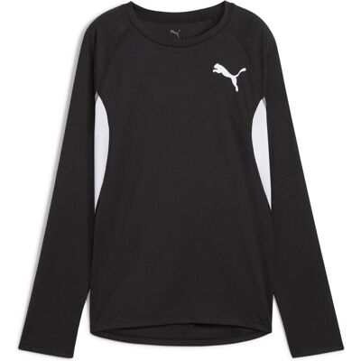Puma Damen, Sportshirt, W CROSS THE LINE LS 3.0 (XS), Schwarz, Weiss, XS Puma Damen, Sportshirt, W CROSS THE LINE LS 3.0 (XS), Schwarz, Weiss, XS