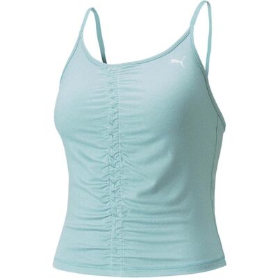 Puma Damen, Sportshirt, Studio Foundation Ruched Tnk (S), Rosa, S Puma Damen, Sportshirt, Studio Foundation Ruched Tnk (S), Rosa, S