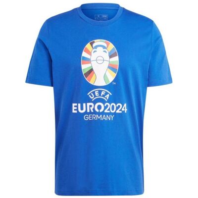 Adidas Herren, Sportshirt, Euro24 T-Shirt (M), Blau, M Adidas Herren, Sportshirt, Euro24 T-Shirt (M), Blau, M
