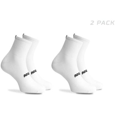 Rogelli, Herren, Sportsocken, Essential (x2) (44 - 47), Weiss Rogelli, Herren, Sportsocken, Essential (x2) (44 - 47), Weiss