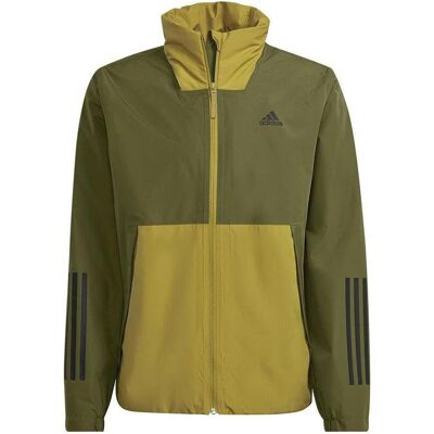 Adidas Herren, Regenjacken, Giacca Impermeabile BSC 3-Stripes, Grün, (M) Adidas Herren, Regenjacken, Giacca Impermeabile BSC 3-Stripes, Grün, (M)