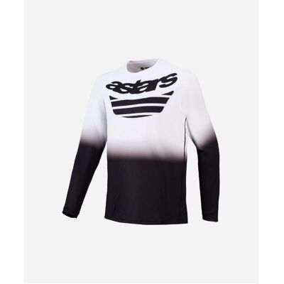 Alpinestars, Herren, Velotrikot, Jersey A-Dura Astars Ls 2.0 White/Black (XL), Weiss, Schwarz, XL Alpinestars, Herren, Velotrikot, Jersey A-Dura Astars Ls 2.0 White/Black (XL), Weiss, Schwarz, XL