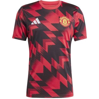 Adidas Herren, Sportshirt, Manchester United Aufwärmtrikot (L), Rot, Schwarz, L Adidas Herren, Sportshirt, Manchester United Aufwärmtrikot (L), Rot, Schwarz, L