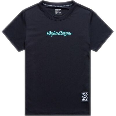 Troy Lee Designs, Damen, Velotrikot, Womens Lilium Ride SS Tee, Signature, black, XS (XS), Schwarz, XS Troy Lee Designs, Damen, Velotrikot, Womens Lilium Ride SS Tee, Signature, black, XS (XS), Schwarz, XS