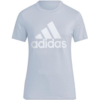 Adidas Damen, Shirts, Loungewear Essentials Logo-T-Shirt, Blau, (L) Adidas Damen, Shirts, Loungewear Essentials Logo-T-Shirt, Blau, (L)