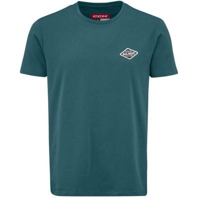 CCM, Herren, Sportshirt, All Outside A Tee SR T-Shirt (M, Grün) (M), Grün, M CCM, Herren, Sportshirt, All Outside A Tee SR T-Shirt (M, Grün) (M), Grün, M
