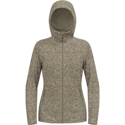 Odlo, Damen, Outdoorjacken, Women's Tencia Mid Layer Hoody Full Zip (S), Grün, Beige, S Odlo, Damen, Outdoorjacken, Women's Tencia Mid Layer Hoody Full Zip (S), Grün, Beige, S