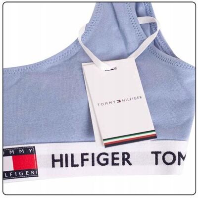 Tommy Hilfiger Sport-BH, Damen-Bralette-Sport-BH (XS), Blau Tommy Hilfiger Sport-BH, Damen-Bralette-Sport-BH (XS), Blau