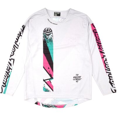 Troy Lee Designs, Mädchen, Velotrikot, Sprint Jersey, Full Pull, chalk, youth L (L), Grau, L Troy Lee Designs, Mädchen, Velotrikot, Sprint Jersey, Full Pull, chalk, youth L (L), Grau, L