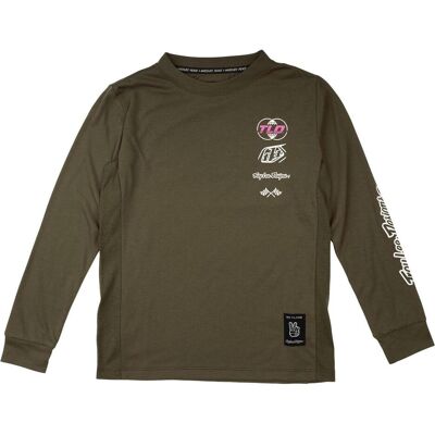 Troy Lee Designs, Jungen, Velotrikot, Skyline Ride LS Tee, Worldwide, caper, youth XS (XS), Grün, Beige, XS Troy Lee Designs, Jungen, Velotrikot, Skyline Ride LS Tee, Worldwide, caper, youth XS (XS), Grün, Beige, XS