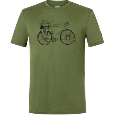 Super Natural, Herren, Funktionsshirt, Wander Wheel Tee (XXL), Schwarz, Grün Super Natural, Herren, Funktionsshirt, Wander Wheel Tee (XXL), Schwarz, Grün