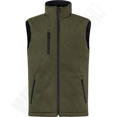 Clique, Herren, Westen, Padded Softshell Vest Zwart - Maat M, Schwarz, (M) Clique, Herren, Westen, Padded Softshell Vest Zwart - Maat M, Schwarz, (M)