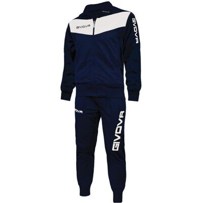Givova, Herren, Sporthose, Visa Trainingsanzug marineblau und weiss (3XL, 3XS, L, M, S, XL, XS, XXL), Weiss, Blau Givova, Herren, Sporthose, Visa Trainingsanzug marineblau und weiss (3XL, 3XS, L, M, S, XL, XS, XXL), Weiss, Blau