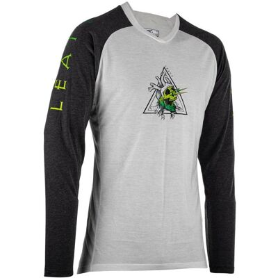 Leatt, Velotrikot, MTB Gravity 2.0 Radtrikot langärmlig (S), Grau, Schwarz, Grün, S Leatt, Velotrikot, MTB Gravity 2.0 Radtrikot langärmlig (S), Grau, Schwarz, Grün, S