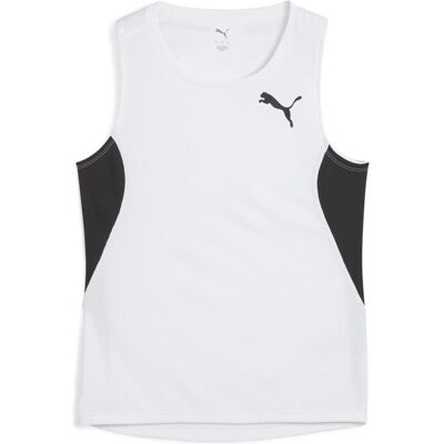 Puma Damen, Sportshirt, W Cross The Line Singlet 3.0 (M), Weiss, M Puma Damen, Sportshirt, W Cross The Line Singlet 3.0 (M), Weiss, M