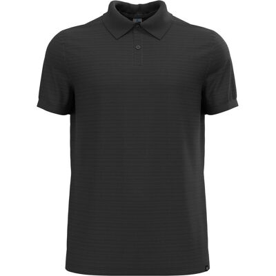 Odlo, Herren, Funktionsshirt, Polo shirt s/s ASCENT NATURAL (XXL), Schwarz, XXL Odlo, Herren, Funktionsshirt, Polo shirt s/s ASCENT NATURAL (XXL), Schwarz, XXL