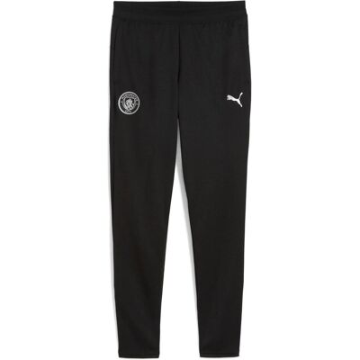 Puma Jungen, Sporthose, MCFC Training Pants w/ pockets Jr (152), Silber, Schwarz Puma Jungen, Sporthose, MCFC Training Pants w/ pockets Jr (152), Silber, Schwarz