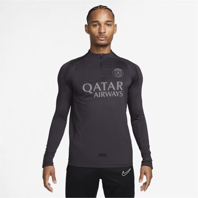 Nike, Herren, Sportshirt, Paris Saint-Germain Drill Top T-Shirt (XL), Grau, Schwarz, XL Nike, Herren, Sportshirt, Paris Saint-Germain Drill Top T-Shirt (XL), Grau, Schwarz, XL