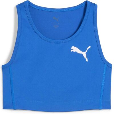 Puma Damen, Sportshirt, W Cross The Line Crop Top 3.0 (M), Blau, M Puma Damen, Sportshirt, W Cross The Line Crop Top 3.0 (M), Blau, M