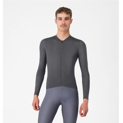 Castelli, Herren, Velotrikot, Espresso 2 LS Jersey (XL), Grau, XL Castelli, Herren, Velotrikot, Espresso 2 LS Jersey (XL), Grau, XL