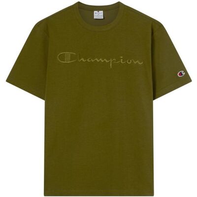 Champion, Herren, Sportshirt, olivgrünes Herren-T-Shirt (S), Grün, S Champion, Herren, Sportshirt, olivgrünes Herren-T-Shirt (S), Grün, S