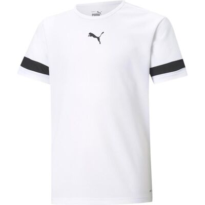 Puma Jungen, Sportshirt, teamRISE Jersey Jr-704938 (116), Weiss, 116 Puma Jungen, Sportshirt, teamRISE Jersey Jr-704938 (116), Weiss, 116