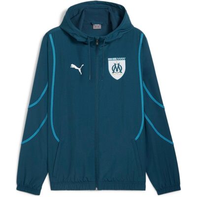 Puma Herren, Laufjacke, OM Prematch Woven Jacket (XXL), Blau, XXL Puma Herren, Laufjacke, OM Prematch Woven Jacket (XXL), Blau, XXL