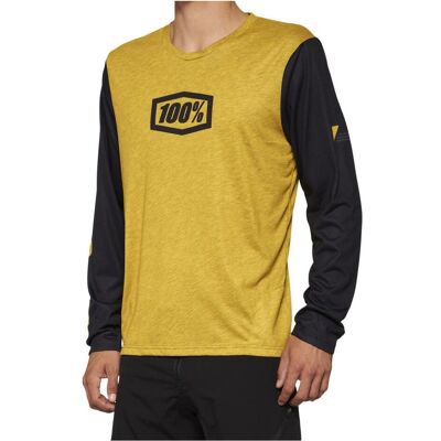 100%, Herren, Velotrikot, Airmatic Long Sleeve Jersey (XL), Schwarz, Gelb, XL 100%, Herren, Velotrikot, Airmatic Long Sleeve Jersey (XL), Schwarz, Gelb, XL
