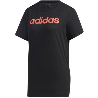 Adidas Damen, Sportshirt, Essentials Linear Loose Tee (XXS), Schwarz, XXS Adidas Damen, Sportshirt, Essentials Linear Loose Tee (XXS), Schwarz, XXS