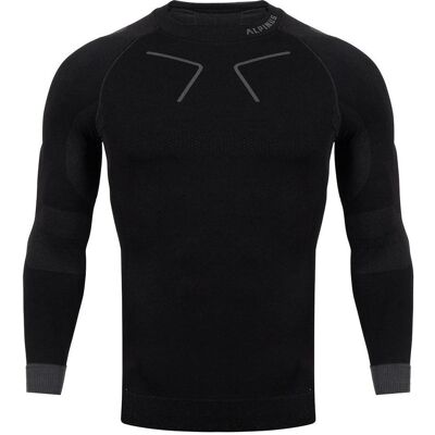 Herren, Funktionsshirt, Thermoaktives Herren Sweatshirt Alpinus Tactical Base Layer schwarz-grau GT43219 (M), Schwarz, Mehrfarbig, Grau, M Herren, Funktionsshirt, Thermoaktives Herren Sweatshirt Alpinus Tactical Base Layer schwarz-grau GT43219 (M), Schwarz, Mehrfarbig, Grau, M