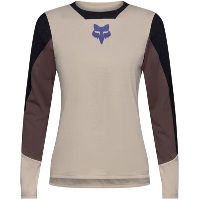 Fox, Damen, Velotrikot, W Defend Ls Jersey Park (M), Beige, M Fox, Damen, Velotrikot, W Defend Ls Jersey Park (M), Beige, M