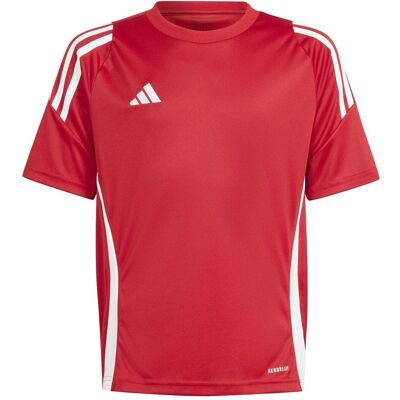 Adidas Jungen, Sportshirt, TIRO24 JSY Y (140), Rot, Weiss, 140 Adidas Jungen, Sportshirt, TIRO24 JSY Y (140), Rot, Weiss, 140