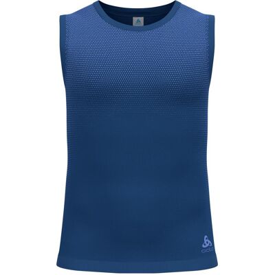 Odlo, Herren, Funktionsshirt, BL TOP crew neck singlet PERFORMANCE LIGHT ECO (M), Blau, M Odlo, Herren, Funktionsshirt, BL TOP crew neck singlet PERFORMANCE LIGHT ECO (M), Blau, M