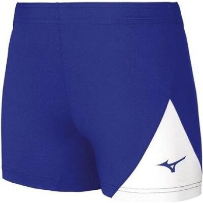 Mizuno, Damen, Sporthose, Myyou Enge Shorts (XS), Blau, Weiss Mizuno, Damen, Sporthose, Myyou Enge Shorts (XS), Blau, Weiss