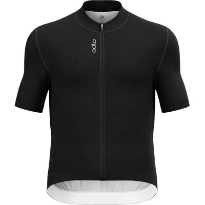Odlo, Herren, Velotrikot, T-shirt s/u collar s/s full zip ZEROWEIGHT CHILL-TEC (M), Schwarz, M Odlo, Herren, Velotrikot, T-shirt s/u collar s/s full zip ZEROWEIGHT CHILL-TEC (M), Schwarz, M