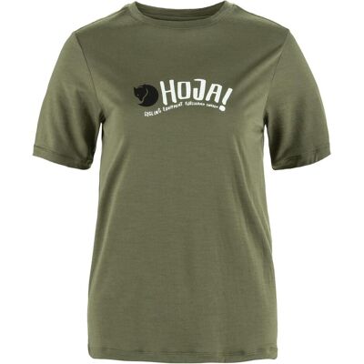 Fjällräven, Damen, Shirts, Hoja Wool T-shirt W, Grün, (S) Fjällräven, Damen, Shirts, Hoja Wool T-shirt W, Grün, (S)