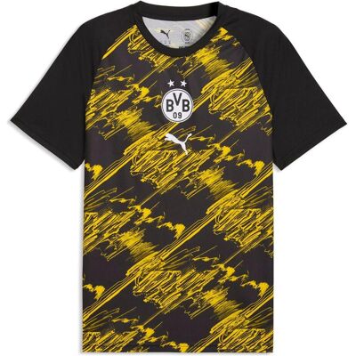 Puma Herren, Fussballtrikot, BVB Warm Up Jersey (3XL), Schwarz, 3XL Puma Herren, Fussballtrikot, BVB Warm Up Jersey (3XL), Schwarz, 3XL