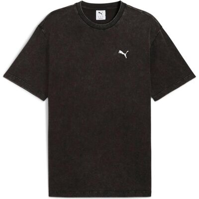 Puma Herren, Sportshirt, ESS ELEVATED Relaxed Wash Tee (S), Schwarz, S Puma Herren, Sportshirt, ESS ELEVATED Relaxed Wash Tee (S), Schwarz, S
