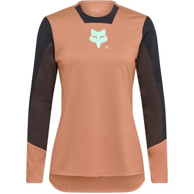 Fox, Damen, Velotrikot, W Defend LS Jersey Elevated (S), Orange, S Fox, Damen, Velotrikot, W Defend LS Jersey Elevated (S), Orange, S