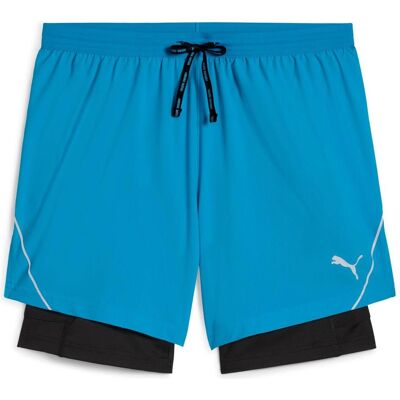 Puma Herren, Sporthose, M RUN ULTRAWEAVE 2IN1 5" SHORT (3XL), Blau Puma Herren, Sporthose, M RUN ULTRAWEAVE 2IN1 5" SHORT (3XL), Blau