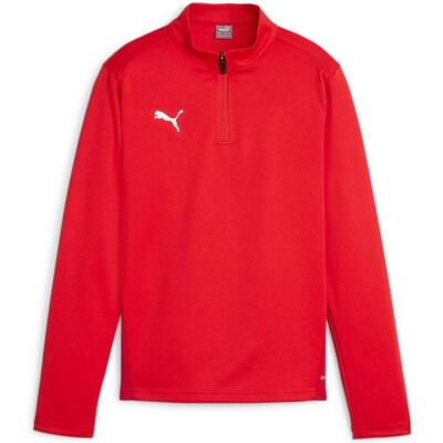 Puma Jungen, Trainingsjacken, teamGOAL Training 1/4 Zip Top Jr (128, S), Rot, 128, S Puma Jungen, Trainingsjacken, teamGOAL Training 1/4 Zip Top Jr (128, S), Rot, 128, S