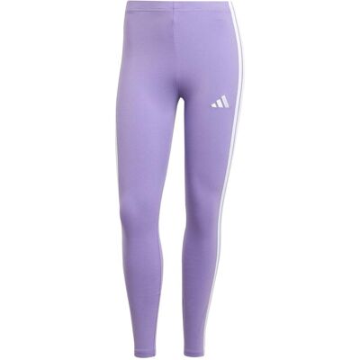 Adidas Damen, Tights, Damen Essentials 3-Stripes Cotton Leggings, Violet Fusion/White, XS (XS), Weiss, Violett Adidas Damen, Tights, Damen Essentials 3-Stripes Cotton Leggings, Violet Fusion/White, XS (XS), Weiss, Violett
