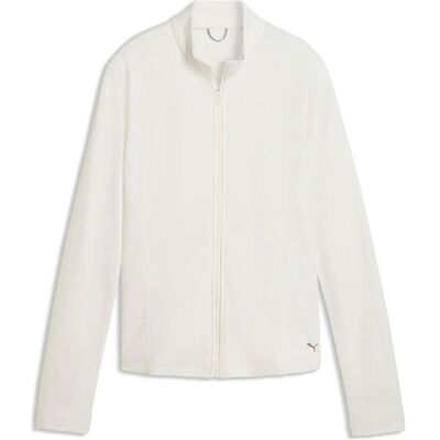 Puma Damen, Trainingsjacken, W Pure Textured FZ Jacket (M), Weiss, M Puma Damen, Trainingsjacken, W Pure Textured FZ Jacket (M), Weiss, M