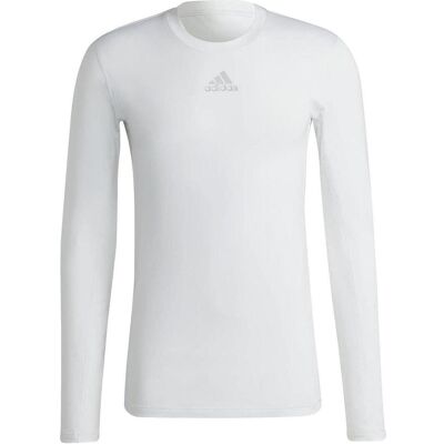 Adidas Herren, Sportshirt, Techfit Longsleeve Herren (L), Weiss, L Adidas Herren, Sportshirt, Techfit Longsleeve Herren (L), Weiss, L