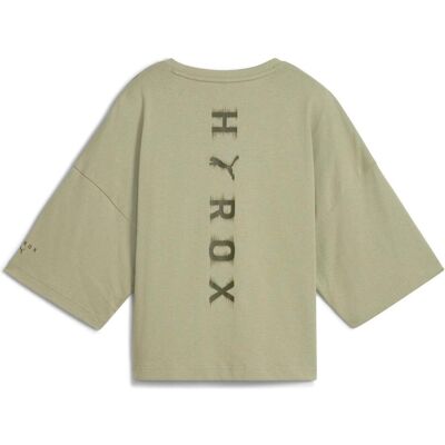 Puma Damen, Sportshirt, W x Hyrox Cropped Lifestyle Tee (XXS), Grün, XXS Puma Damen, Sportshirt, W x Hyrox Cropped Lifestyle Tee (XXS), Grün, XXS