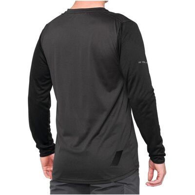 100% Ridecamp Schwarzes Langarm-Trikot - Jersey 100% Ridecamp Schwarzes Langarm-Trikot - Jersey