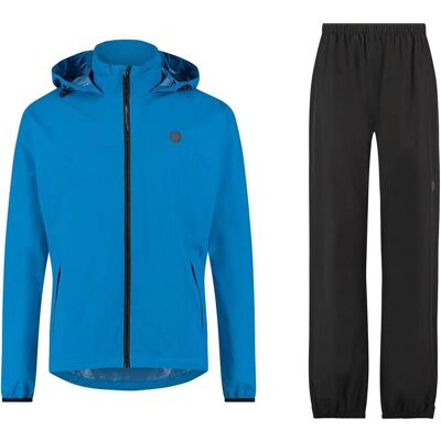 Agu, Unisex, Regenjacken, GO Regenpak Essential Dames & Heren - Blauw - L - Waterdicht & Ademend, Blau, Schwarz, (L) Agu, Unisex, Regenjacken, GO Regenpak Essential Dames & Heren - Blauw - L - Waterdicht & Ademend, Blau, Schwarz, (L)