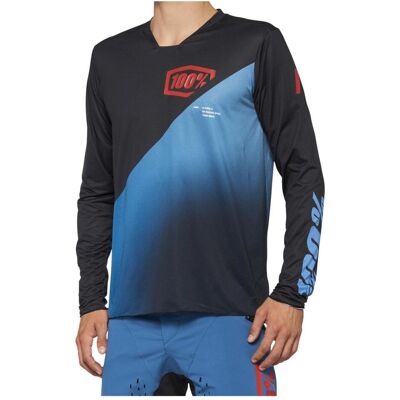 100% R-Core X Langarm-Jersey - Herren - Schwarz/Blau 100% R-Core X Langarm-Jersey - Herren - Schwarz/Blau