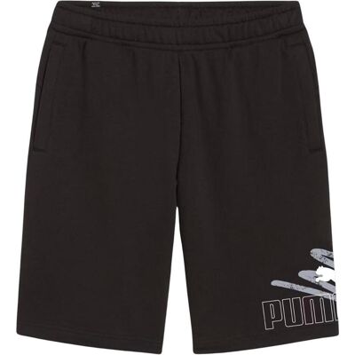 Puma Herren, Sporthose, Spodenki męskie ESS+ Logo Lab Graphic Shorts 10 czarne 678989 01 S (S), Schwarz Puma Herren, Sporthose, Spodenki męskie ESS+ Logo Lab Graphic Shorts 10 czarne 678989 01 S (S), Schwarz