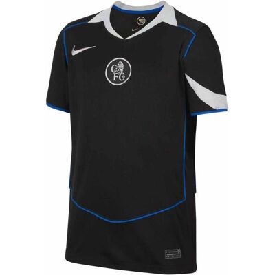Nike, Jungen, Sportshirt, Chelsea London Stadium 3. Juniorentrikot (S), Blau, Schwarz, Silber, S Nike, Jungen, Sportshirt, Chelsea London Stadium 3. Juniorentrikot (S), Blau, Schwarz, Silber, S